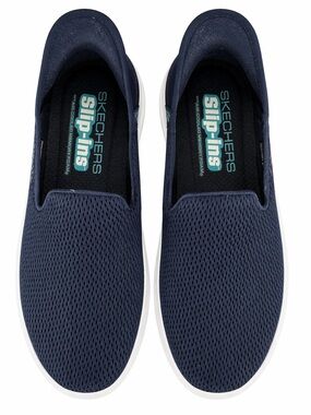 Skechers Slip-Ins Memory Foam Sneakers Size 9.5 Navy Comfort Shoes